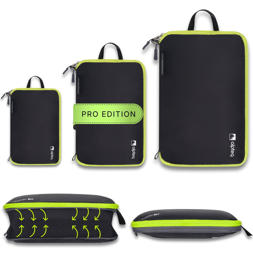 Profi-Packtaschen mit Kompression | 5-teiliges ultraleichtes Koffer-Organizer-Set