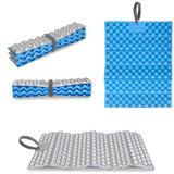 RastPlatz faltbares Sitzkissen Alu beschichtet | Lightblue | 2er Set