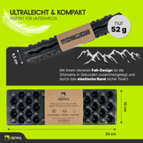 RastPlatz faltbares Sitzkissen Alu beschichtet | Schwarz | 2er Set