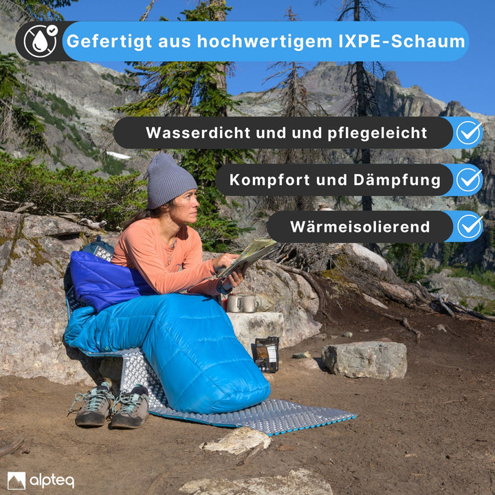 SchlafPlatz folding sleeping mat – IXPE thermal mat &amp; sleeping mat for camping &amp; hiking