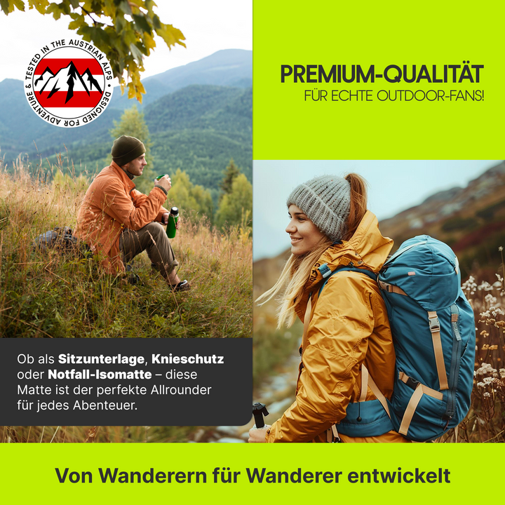 Sitzmatte Alu beschichtet - Faltbar