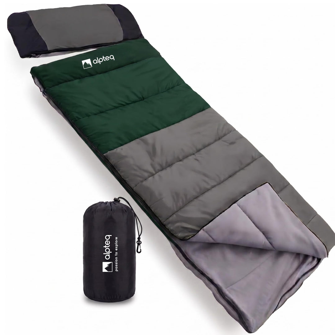 SchlafGut Duo-Comfort Schlafsack – Grün