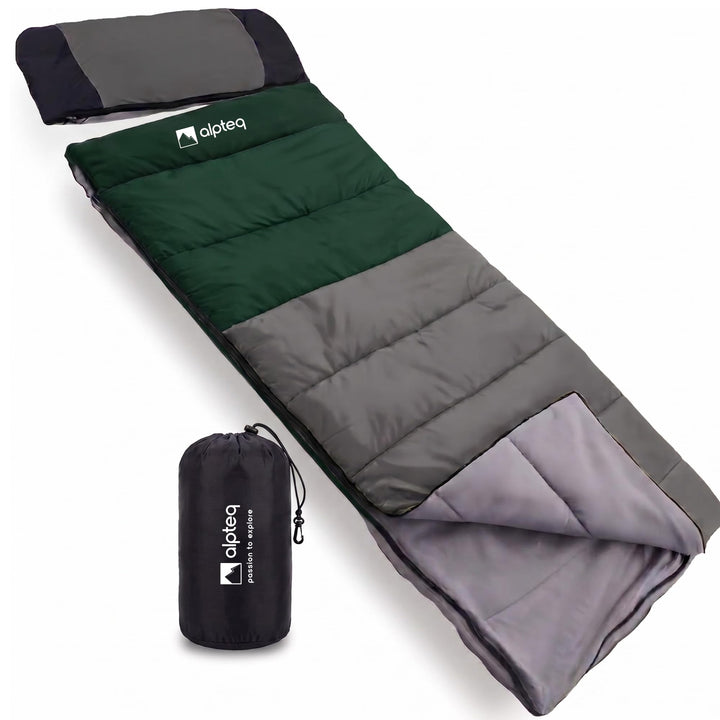 SchlafGut Duo-Comfort Schlafsack – Grün