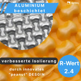 SchlafPlatz faltbare Isomatte Gelb 2.4 | IXPE Thermomatte & Schlafmatte fürs Camping & Wandern