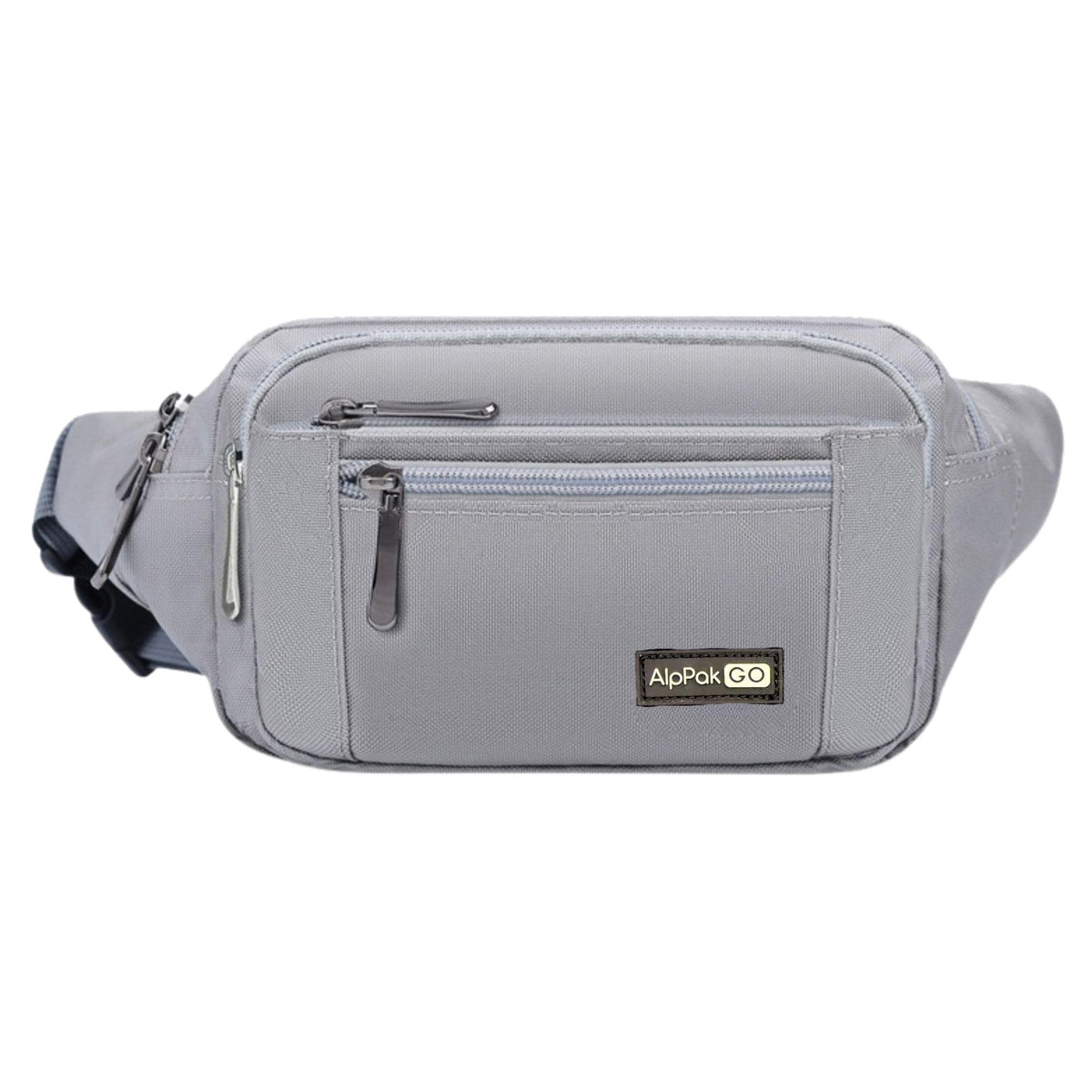AlpPak GO Bauchtasche – Grau | 6 Fächer, verdecktes Sicherheitsfach & 1200D Ripstop