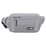 AlpPak GO Bauchtasche – Grau | 6 Fächer, verdecktes Sicherheitsfach & 1200D Ripstop