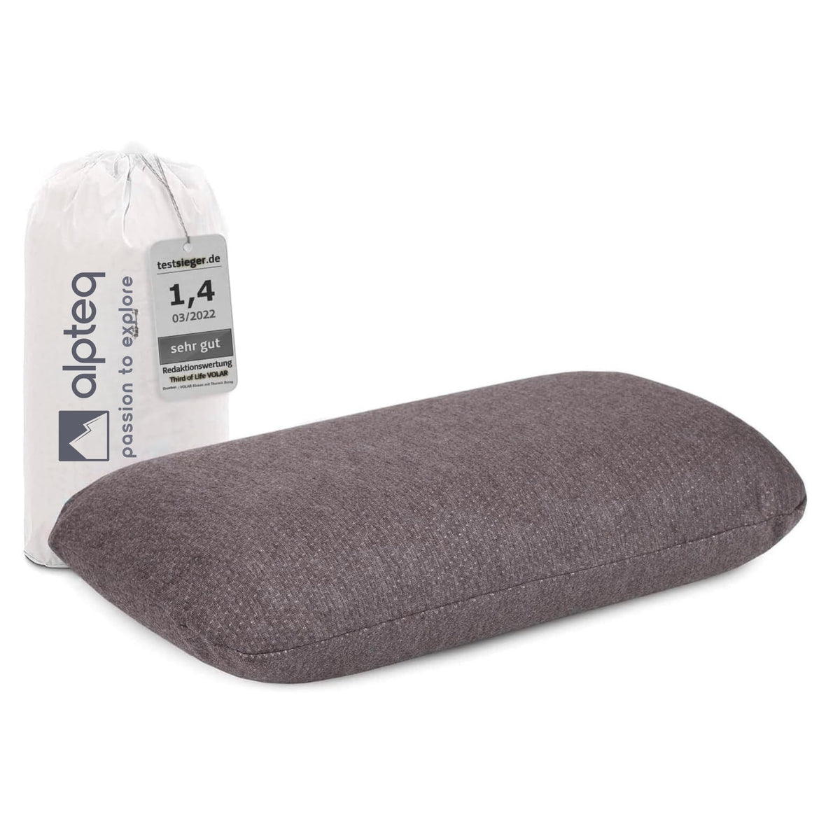 Wolke7 Memory-Foam Nackenkissen | Ergonomisch, Thermoregulierender Bezug & Kompakt