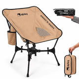 X-Falter Campingstuhl faltbar – Khaki | Ultraleicht 1,5 kg, belastbar bis 150 kg