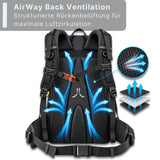 AlpPak Summit 40L Wanderrucksack – Leicht (1,07 kg), inkl. Regenhülle & Laptopfach