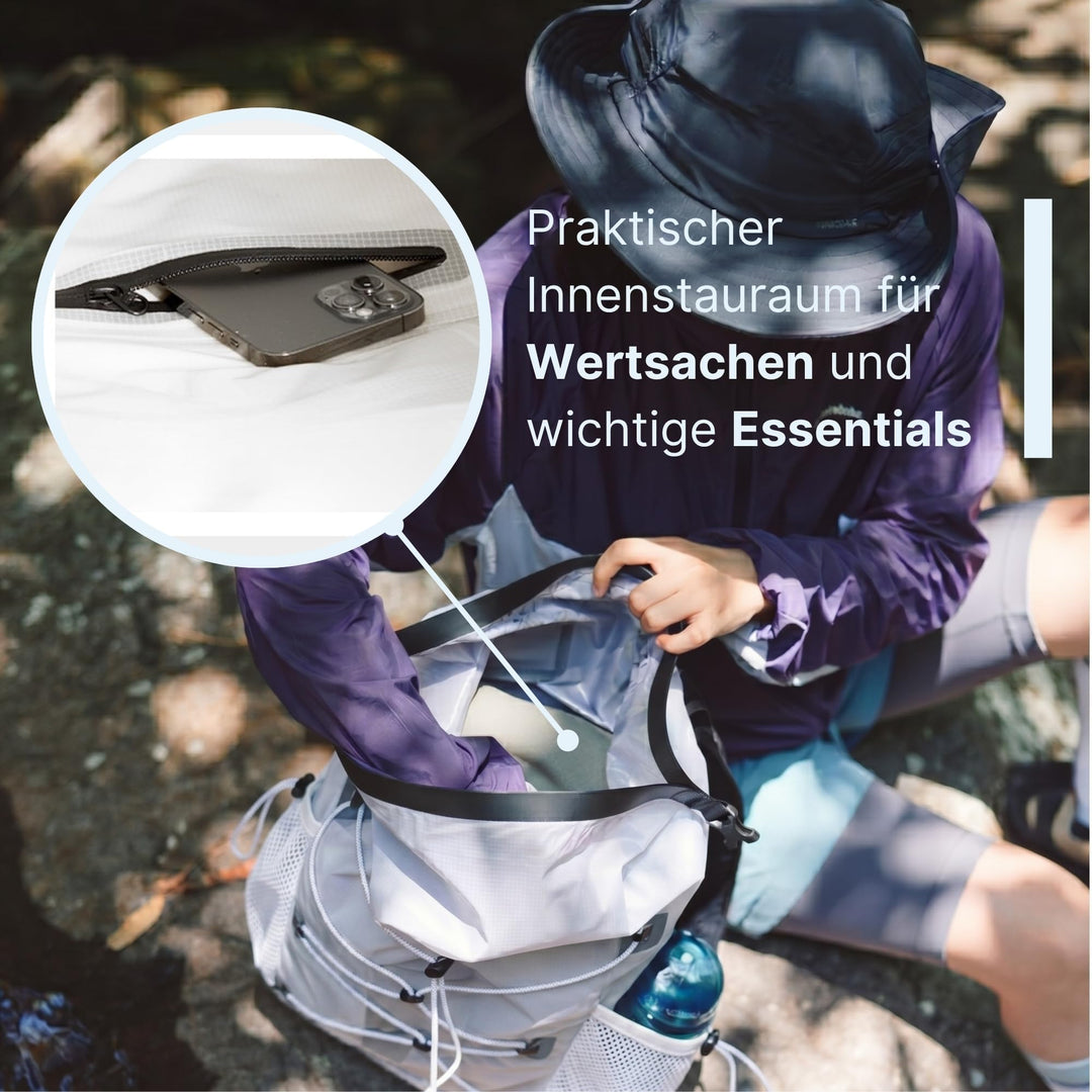 Alpteq AlpPak Air 20L Desert White – Anwendung