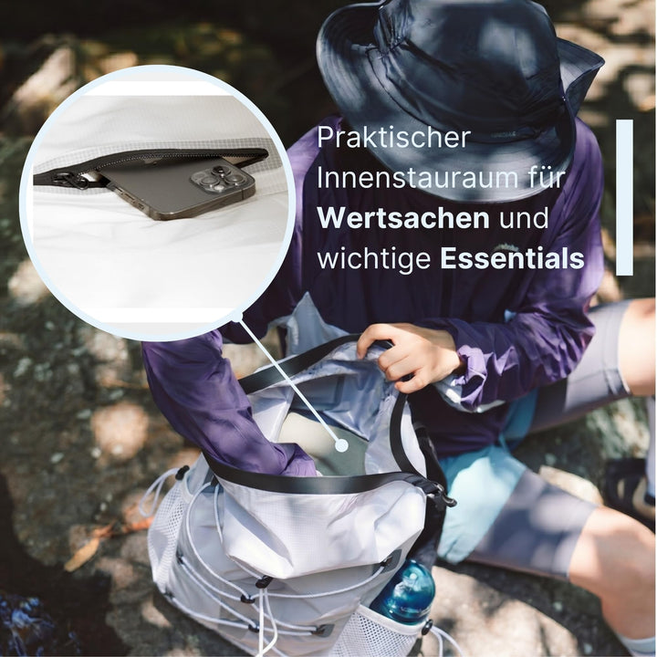 Alpteq AlpPak Air 20L Desert White – Anwendung