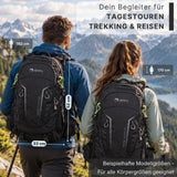 AlpPak Summit 40L Wanderrucksack – Leicht (1,07 kg), inkl. Regenhülle & Laptopfach