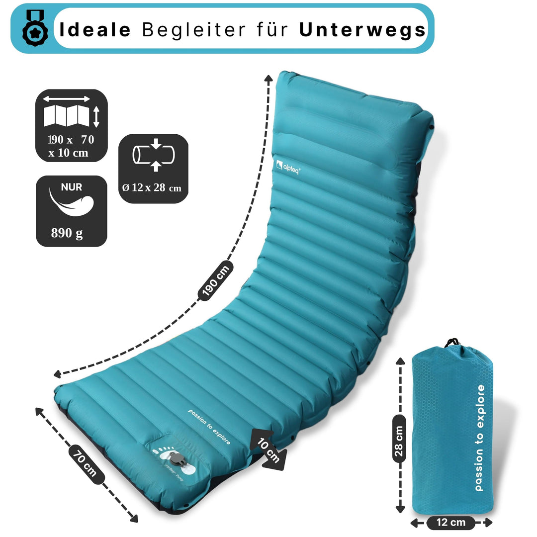SchlafPlatz-Air Blau-Grau