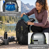 AlpPak Summit 40L Wanderrucksack – Leicht (1,07 kg), inkl. Regenhülle & Laptopfach
