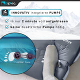 SchlafPlatz-Air aufblasbare Isomatte mit integrierter Fußpumpe