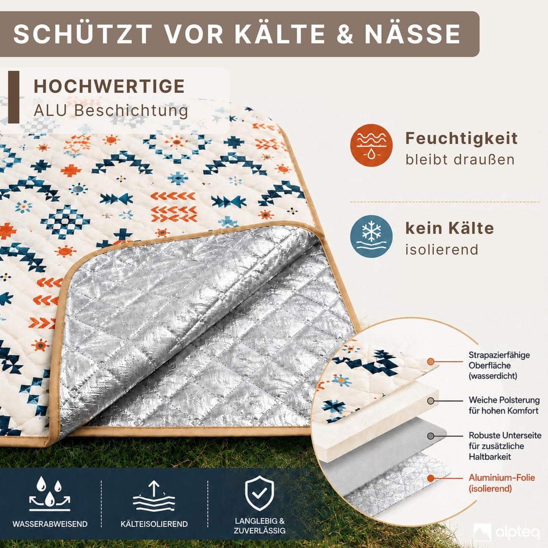 Picknickdecke Comfort 200 x 200 cm