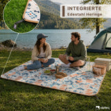 Picknickdecke Comfort 200 x 200 cm | 5-Lagen, Wasserdicht & Gepolstert