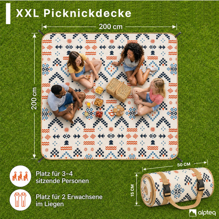 Picknickdecke Comfort 200 x 200 cm