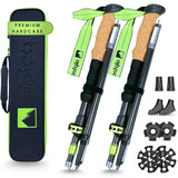 Dufourspitze - faltbare Wanderstöcke aus Carbon | Lime 115-135 cm