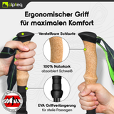 Dachstein - faltbare Wanderstöcke aus Aluminium | Lime 115-135 cm