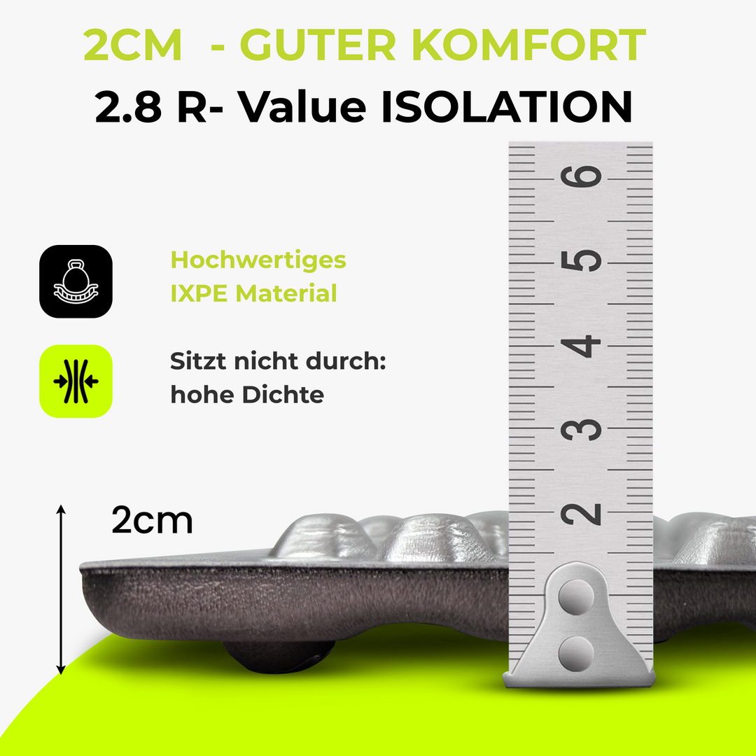 Sitzmatte Alu beschichtet - Faltbar