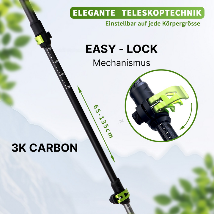 Carbon Trekkingstöcke - Teleskop