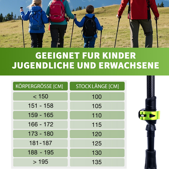 Carbon Trekkingstöcke - Teleskop