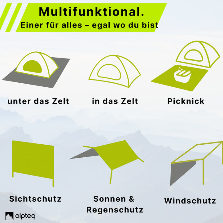 Picnic blanket 150 x 200 cm – Waterproof, Ultralight &amp; Compact