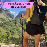 Dachstein - faltbare Wanderstöcke aus Aluminium | Pink 100-120 cm