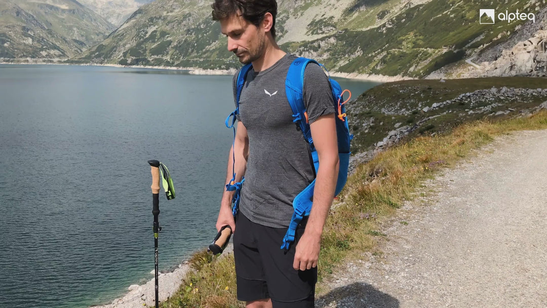 Faltbare Trekkingstöcke | Modell: Dufourspitze | Carbon | Electric Lime